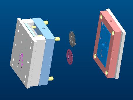 3D mould structure for a semiconductor charging station housing