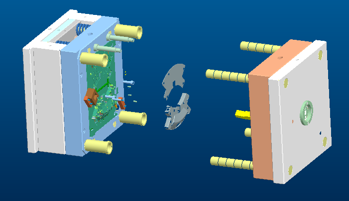 Mould structure for a semiconductor charging station enclosure